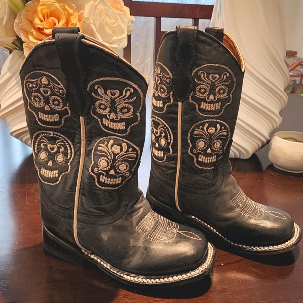 Vacciri Kids Leather Cowboy Boots